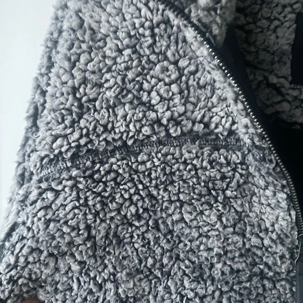 Elodie Charcoal Teddy Jacket - Picture 5 of 8